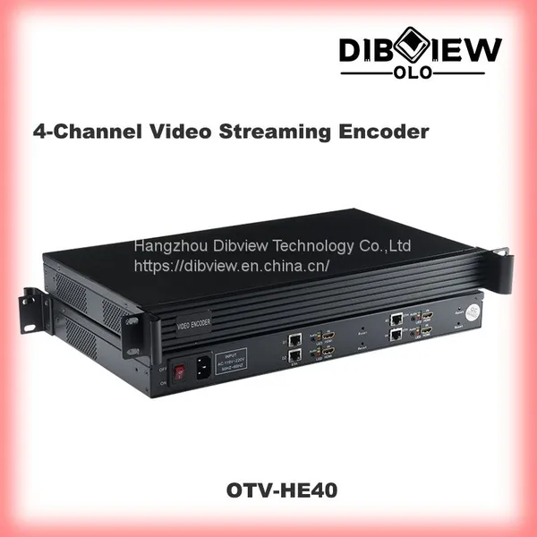 OTV-HE40 4 HDMI потоковый IPTV видеокодер H264 H265 SRT RTMP RTSP UDP HLS IP для Facebook