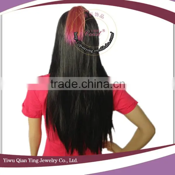 Cheap Long Straight Black Straight Japanase Girls Cospaly Hair Wigs photo-3