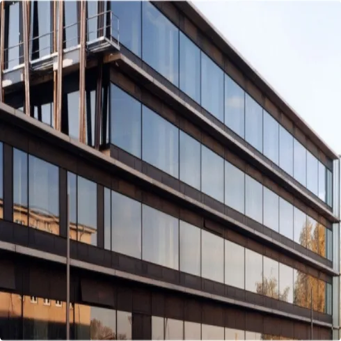 Building Project Exterior Aluminum Double Glass Curtain Wall photo-5