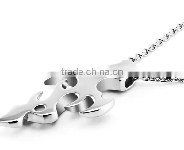 Famous Brand Treasured Sword Designer Charms Pendant Man Heavy Stainless Silver Steel Necklace Paypal Accept photo-3
