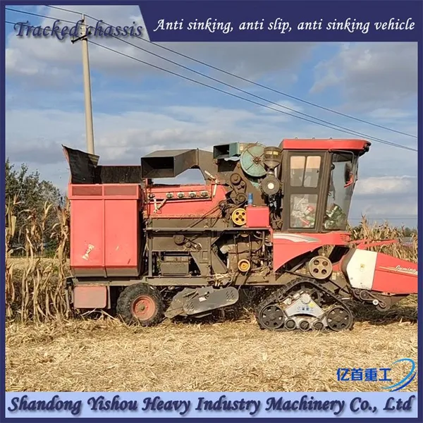 Harvester Modified Rubber Track Chassis for Rainy Season Anti Sinking Vehicle photo-2