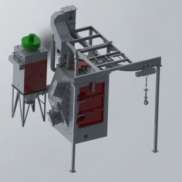Crawler type shot blasting machine, single and double hook type sanding machine, shot blasting cleaning machine