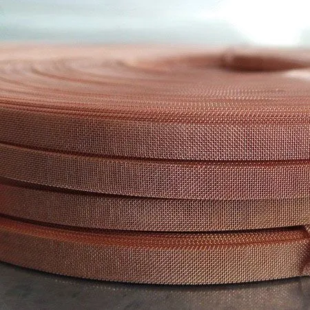 Red Copper Wire Mesh/cloth High Quality Electronic Signal Shielding Copper Wire Filter Mesh Stock Supply photo-5