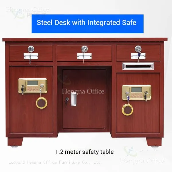 Combination Lock Desk With Safe Box | Three Unlocking Methods | Manufacturer for Mecca School Office
