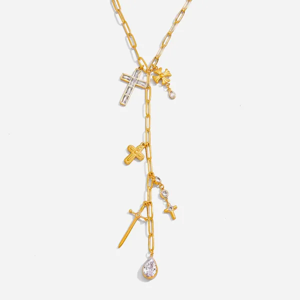 316L Stainless Steel Necklace With 18K Gold PVD Coating & Hypoallergenic Finish photo-5