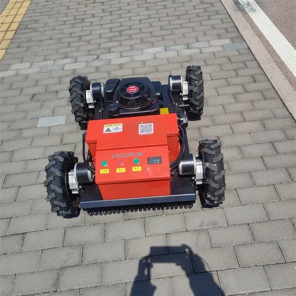 Agricultural Robotic Gasoline Electric Motor Driven Remote Control Mower With Tracks photo-6