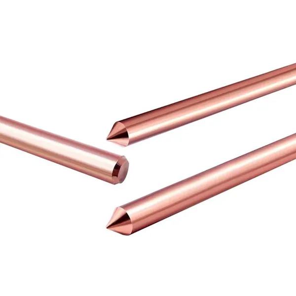 TU1 TU2 Varilla de tierra de cobre sin oxígeno de 12mm, 14mm, 16mm de diámetro y 2m, 3m de longitud para puesta a tierra de alta frecuencia