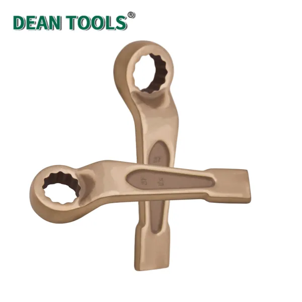 Non-Sparking Offset Striking Box Wrench,Beryllium Copper Alloy Spark-free Safety Straight Spanner,Striking Box End Wrench photo-5