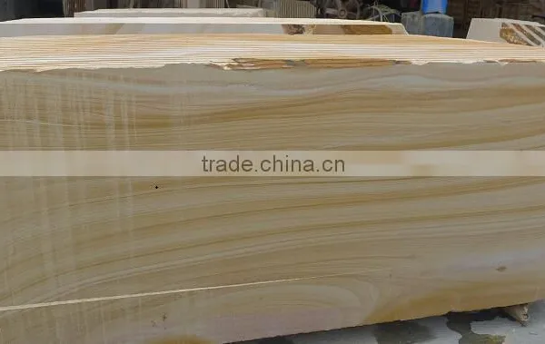 High Quality 100% Natural Wooden Yellow Sandstone photo-2