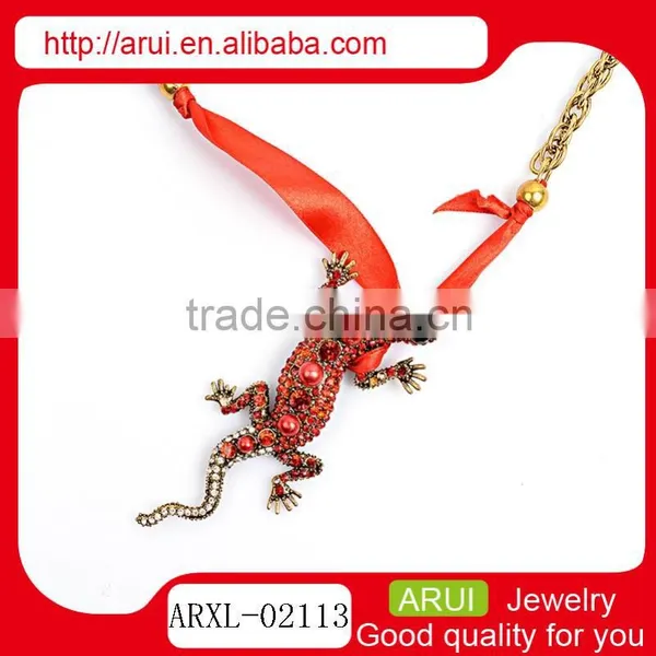 New Fashion Style Bohemian Gecko Pendant Chain Bib Statement Necklace Chain Spools photo-2