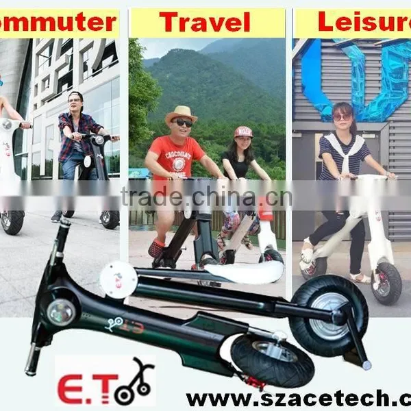 ET. China New Product 20KG Mini Folding E Bike, 2016 New Pocket Bike 48V500W Motor LED Lights Electric Bicycle Motor photo-4