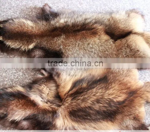Dark Natural Color Real RaccooN Fur Collar for Hood OF Coats DIy Material photo-4