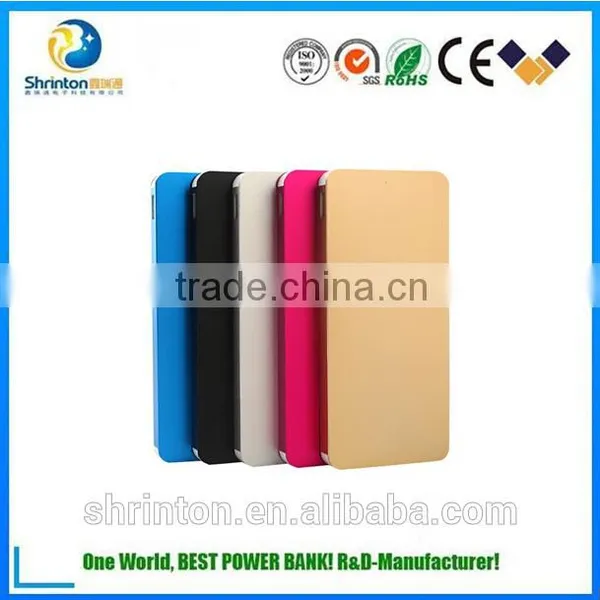 Ультратонкий внешний резервный аккумулятор Power Bank 6000 мАч