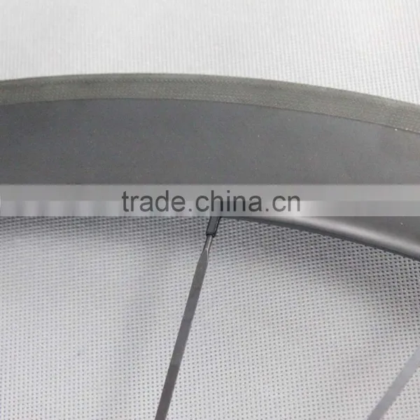 2016 ICAN BIKE High Quality 700C 50mm Clincher Tubeless Ready Carbon Bicycle Wheels Road Bike Wheel With R36 Carbon Hub 50C photo-5
