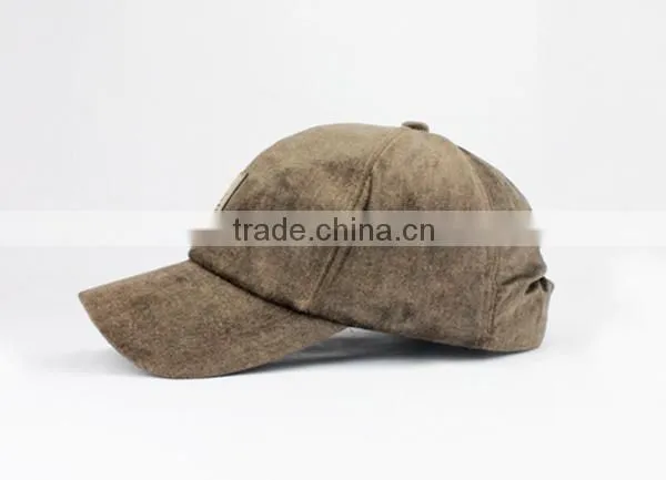 Custom Sports Hemp Caps Washed Denim 6 Panel Baseball Cap From China photo-4