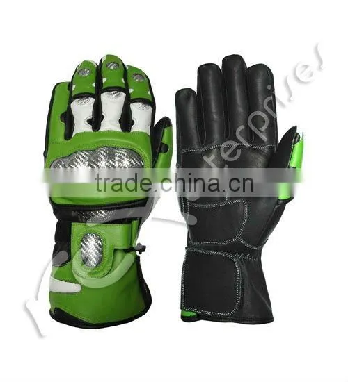 Leather Motorbike Motorcycle Racing Sports Gloves