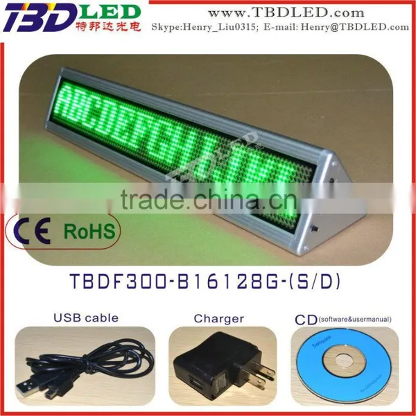 LED Super Clear LED Desk Board/mini Led Message Sign Board/ Single Color Scrolling Led Desk Board Quality Choice photo-4