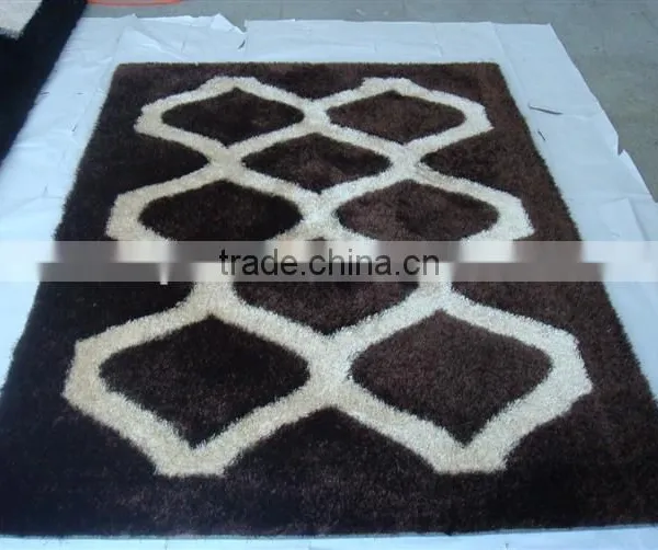 Factory Directly Sale South Korea Silk Shaggy Rug Bath Mat photo-5