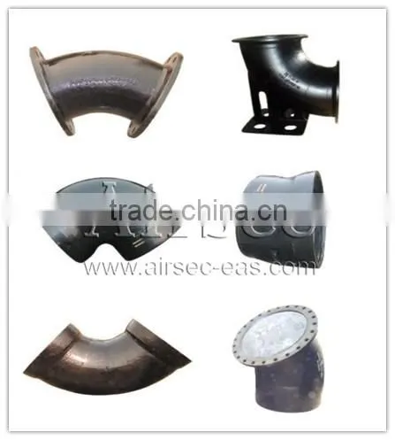 OEM Chinese Factory Ductile Iron Pipe Fitting Double Flanged Bend 45 Degree Pipe Bend photo-2