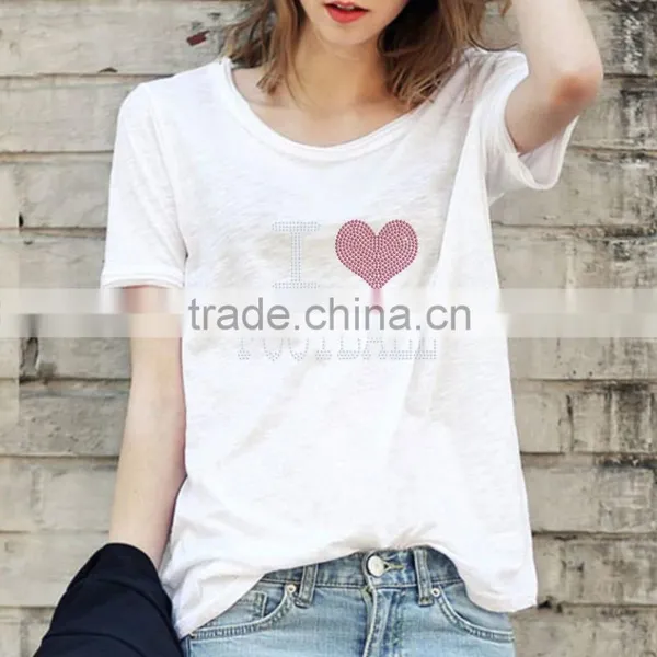 I Love Football Customized Promotional Hotfix Secquin Design/ Logo for Tshirt photo-4