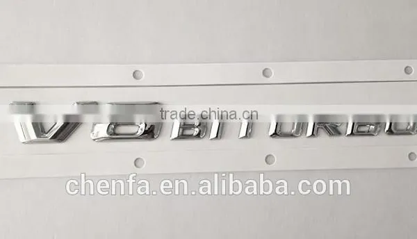 China Wholesale Chrome Plating Adhesive 3D Letters Car Logo Sticker photo-3
