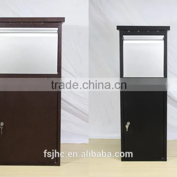 Foshan JHC Large Capacity Outdoor Metal Pillar Mailbox With Two Color Two Size For Garden photo-5