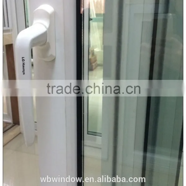 Four Panel Interior House Sliding Grill Door for Sale,PVC/UPVC Horizontal Sliding Grill Door Design photo-5