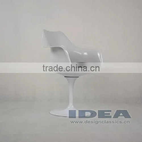 Replica Eero Saarinen Tulip Arm Chair - Black Cushion photo-5