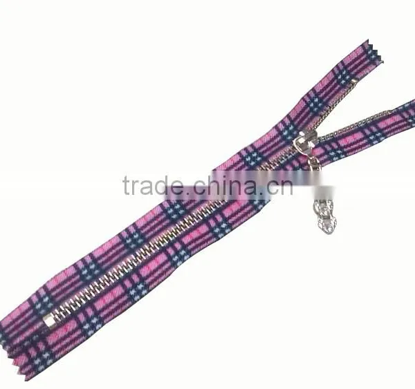 5# Custom Size Printing Design Auto Lock Close End Zipper for Man's Coat photo-6