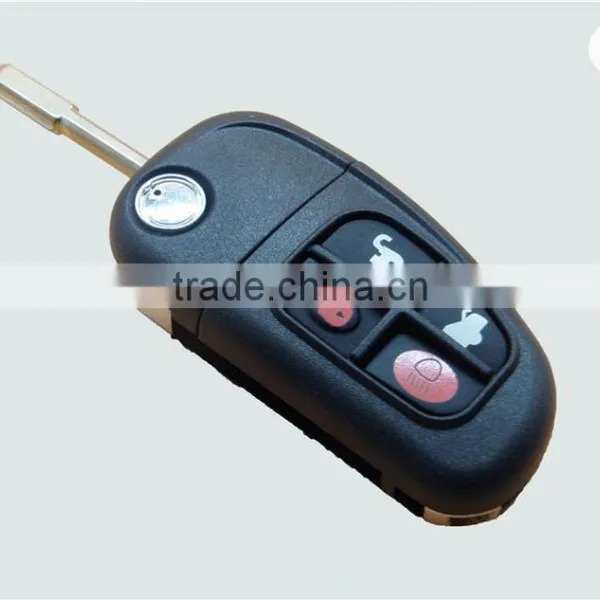 NEW Jaguar x Type for 4 Button Folding Remote Key Fob Shell Car Key Blank photo-5