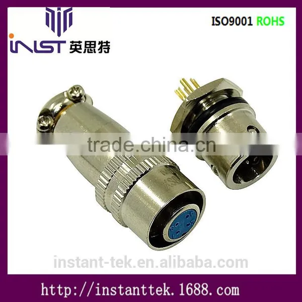 INST XS 8pin Metal Srcew Waterproof Airplug Connector photo-2