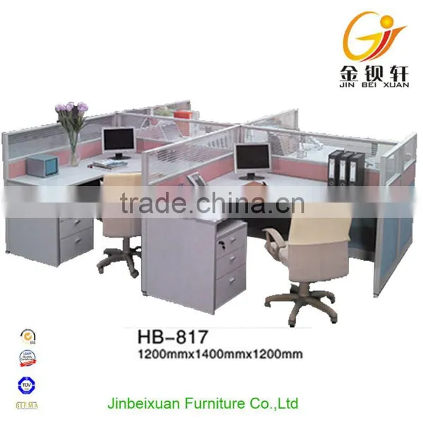 Contemporary Melamine Style Office Cubicle Workstation photo-2