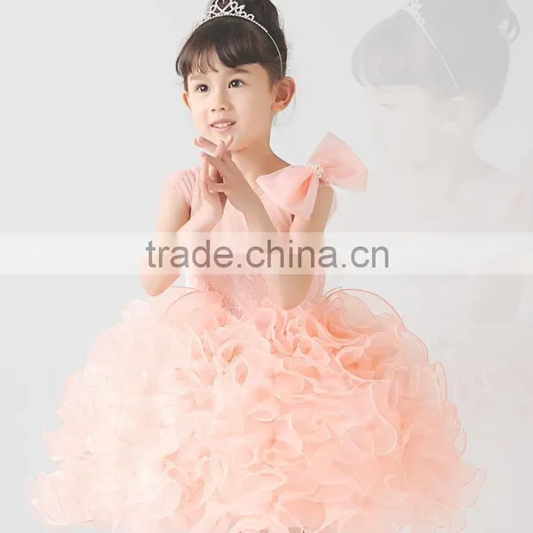 2015 Hot Sale Children Real Sample Flower Girl Dress photo-3