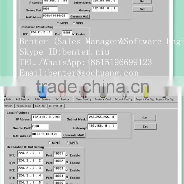 Iptv SPTS Mpts Mpeg-4 Encoder (8AV In,ASI+IP/MPTS/SPTS Out) photo-3