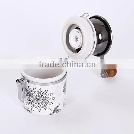 Ceramic Container, Ceramic Burr Manual Coffee Grinder, Coffee Mill photo-5