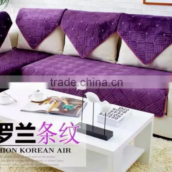 Embroidery Microfleece Sofa Cover