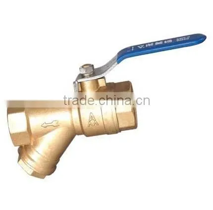 Brass Ball Valve With Strainer