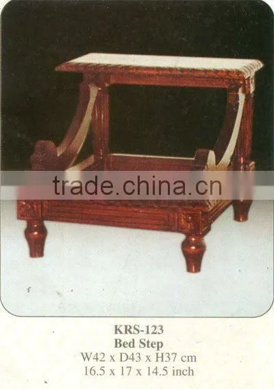 Bed Step Mahogany Indoor Furniture.