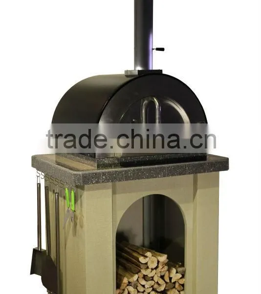 Portable Wood Fired Oven Stainless Steel Pizza Oven With Stone Floor