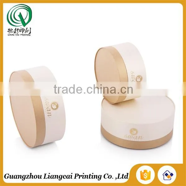 Handmade Recycled Small Round Hat Gift Box White Round Gift Box for Candy Packaging photo-2