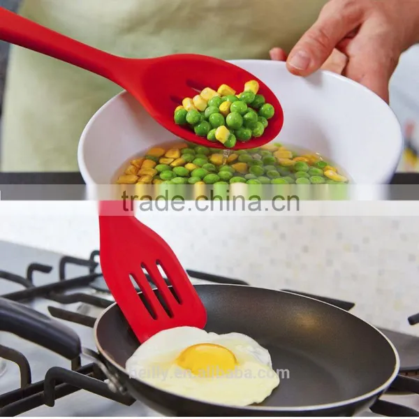Hot Sale Heat-Resistant Silicone Cooking Utensils Set With Stand & Silicone Kitchen photo-4