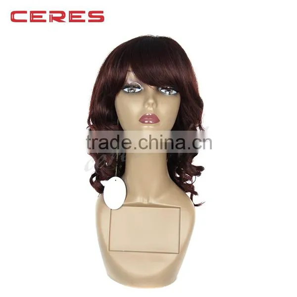 Promotion 99j Red Human Hair Wig Body Wave Full Lace Wig Brazilian Hair photo-3
