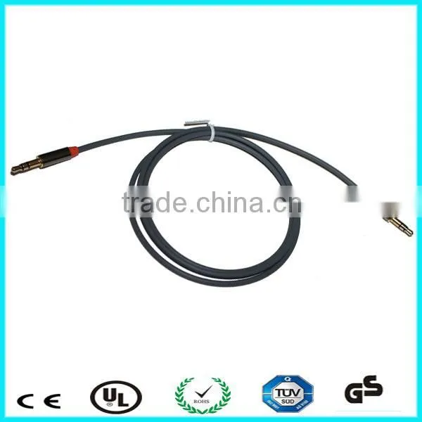 OEM Logo Flat/round Audio Cable 3.5mm Aux Cord for Car Speaker photo-3