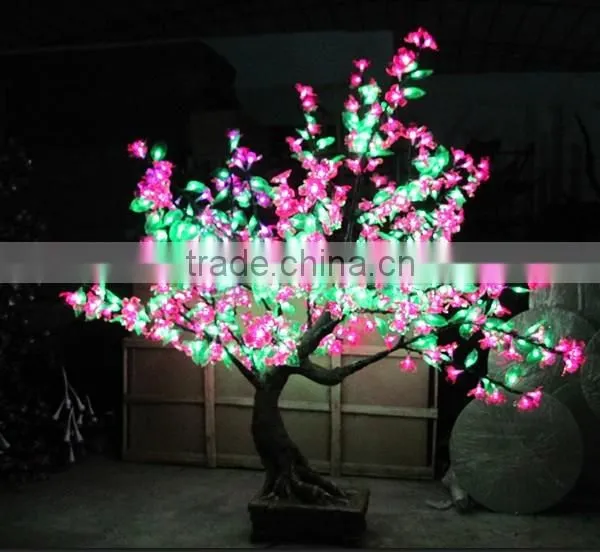 Artificial Bonsai Flowering Cherry Tree