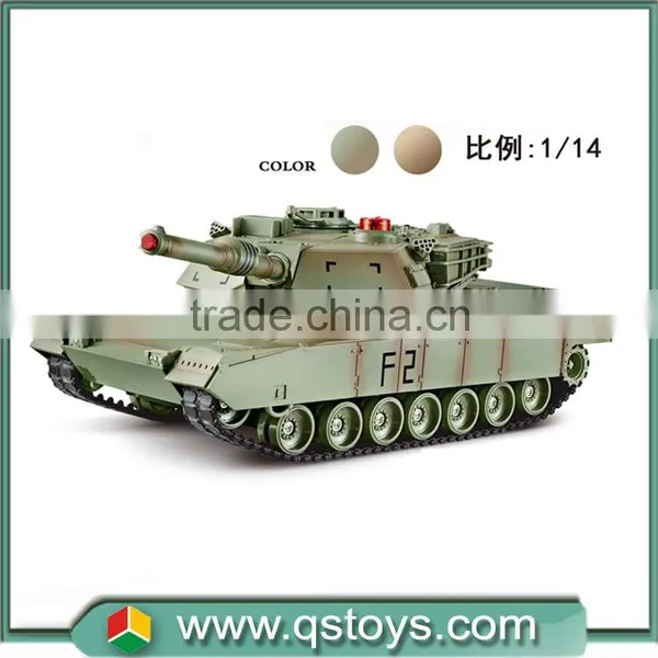 Shantou New 1:14 Simulation Remote Control 12CH 2.4G rc Battle Tank Toys in 2016 Market Supplier's Choice