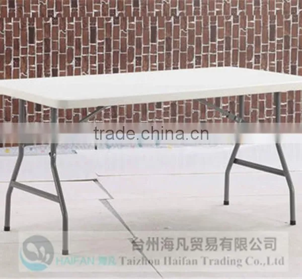 Strong and Durable 5FT Plastic Folding Writing Table/hot Sell Adjustable Drafting Table for Party photo-3