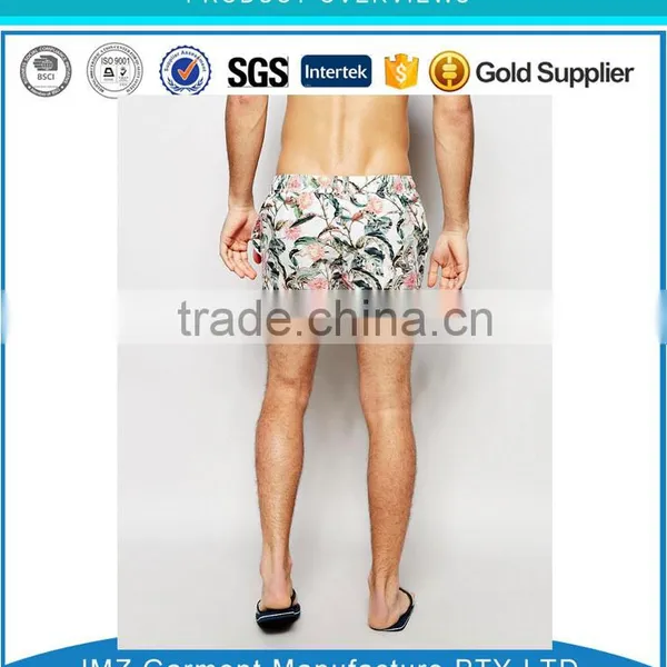 Digital Print Flower Swimwear Custom Your Own Design Board Shorts photo-3