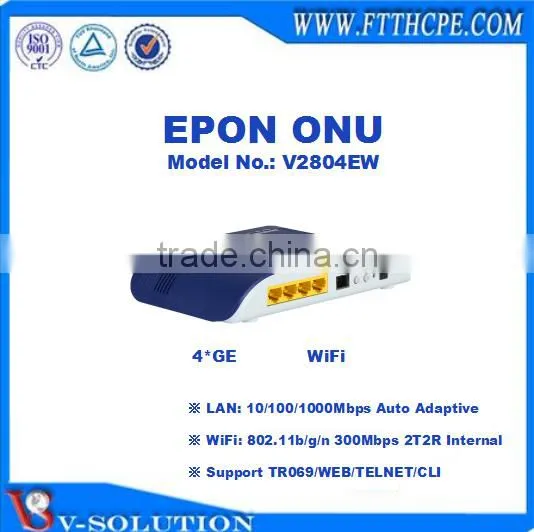 4LAN+WiFi EPON ONU With CE Certification for FTTH Network Solution photo-3