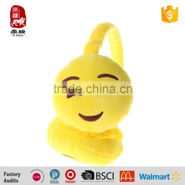 Emoji Plush Ear Muff/safety Ear Muff Emoji Shape/personalized Ear Muffs photo-5
