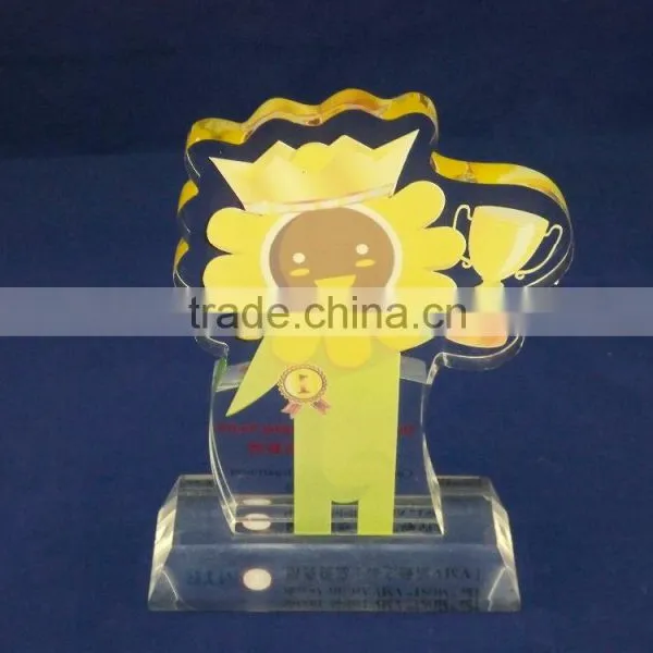Flower Shape Achievement Awards Acrylic Trophy photo-4